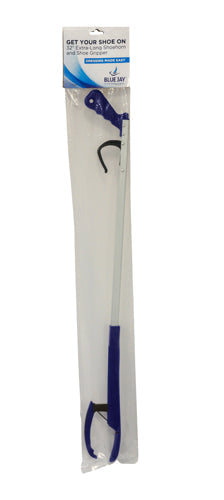 32 Inch Extra Long Shoehorn with Shoe Gripper - Reacher Grabber Tool for Seniors