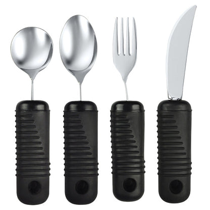 Big Grip Utensil Set for Weak Grip - Blue Jay Brand, Built-Up Handles, Dishwasher Safe