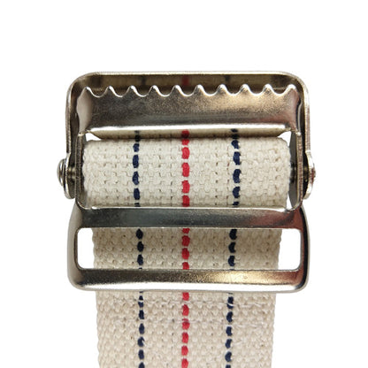 Blue Jay Gait Belt 2" x 60" Striped - Heavy Duty Cotton with Metal Buckle