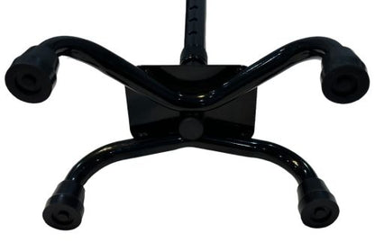 Blue Jay Brand Quad Cane - Small Base, Black, Lightweight Aluminum, 300 lb Capacity