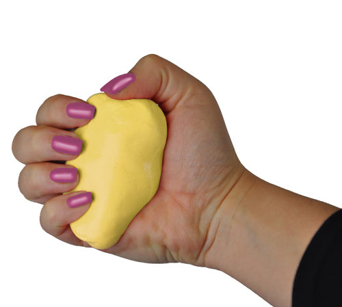 Squeeze 4 Strength 6 oz. X-Soft Yellow Hand Therapy Putty for Grip Strength