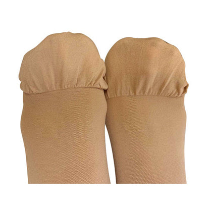 Firm Compression Stockings 20-30mmHg Below Knee Closed Toe, Beige, 2X for Varicose Veins & Edema