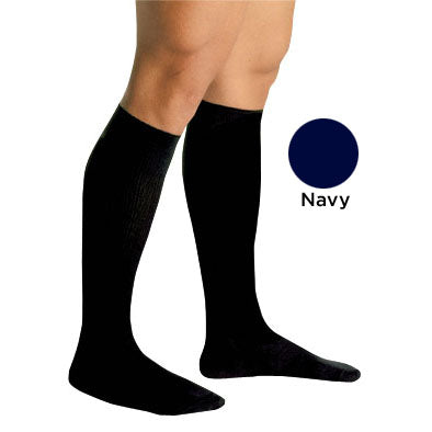 Men's Navy Compression Socks 20-30mmHg - Firm Support for Varicose Veins - Small