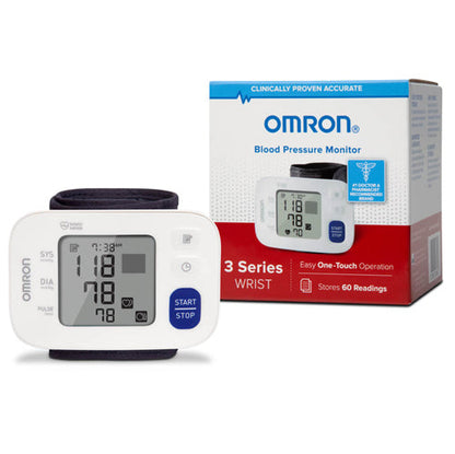3 Series Wrist Blood Pressure Monitor - Hypertension Indicator, Irregular Heartbeat Detection