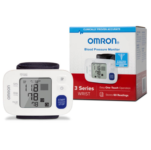 3 Series Wrist Blood Pressure Monitor - Hypertension Indicator, Irregular Heartbeat Detection