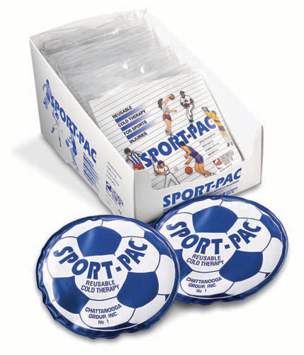Sport-Pac Reusable Cold Therapy Pack - Soccer & Baseball Shapes, 30-Minute Relief - Cs/10
