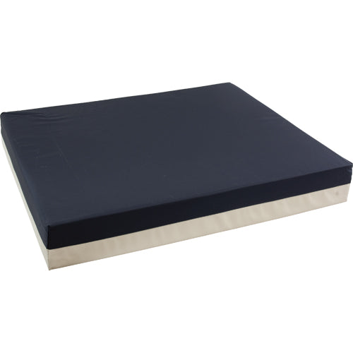 Roscoe Wheelchair Cushion 20x16x3 - Foam, Navy/Gray, Waterproof Cover