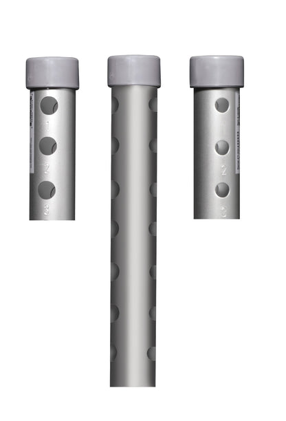 5" Walker Wheels Fixed with Rear Glide Caps - Universal Fit, 350 lbs Capacity (Pair)