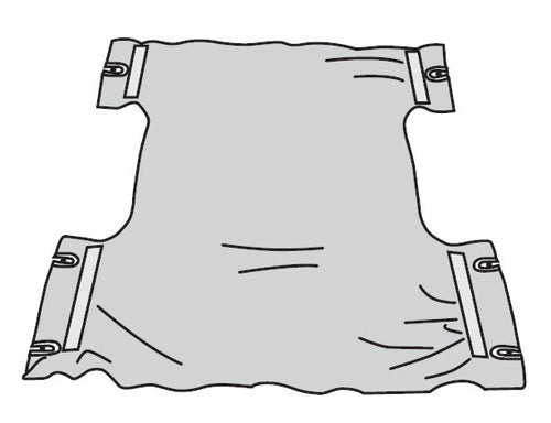 Canvas Sling Seat for Patient Lifts - 300 lb Capacity - 26" x 40" - Mobility Transfer Aid