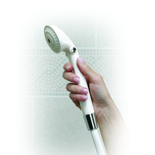 Handheld Shower Head with On/Off Switch, Diverter Valve, and 80-Inch Hose