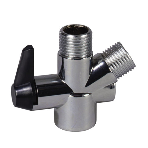 Handheld Shower Head with On/Off Switch, Diverter Valve, and 80-Inch Hose