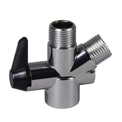 Handheld Shower Head with On/Off Switch, Diverter Valve, and 80-Inch Hose