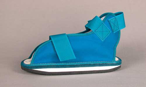 Cast Boot Open Toe - Medium - Post-Op Shoe for Women & Men - Light Blue