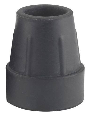Black Cane Tips - 1 inch Diameter (Pair) - Non-Slip Replacement for Walking Canes