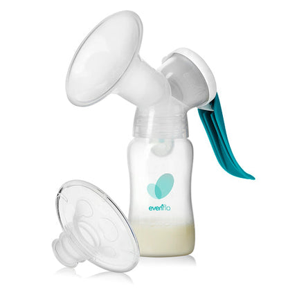Evenflo Advanced Manual Breast Pump - Includes 2 Flange Sizes & 5 oz Bottle