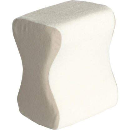 Knee Separator Pillow for Leg Support - Foam Body Positioner - Ecru Cover