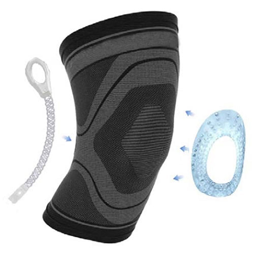 Active Compression Knee Sleeve with Patella Gel Support Flexible Stays X-Large