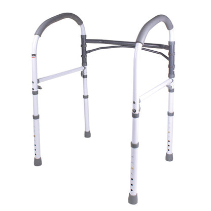 Carex Stand-Alone Bathroom Safety Rail - Adjustable Height Toilet Assist Grab Bar, 300 lb Capacity
