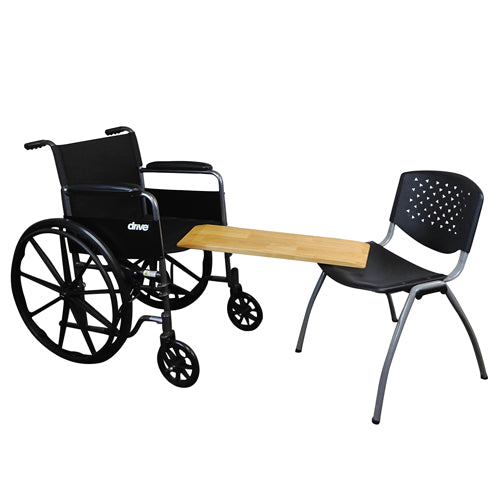 Slide On Over Transfer Board - 8 x 30 Inch Solid Wood - 300 lb Capacity