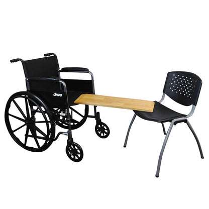 Slide On Over Transfer Board - 8 x 30 Inch Solid Wood - 300 lb Capacity