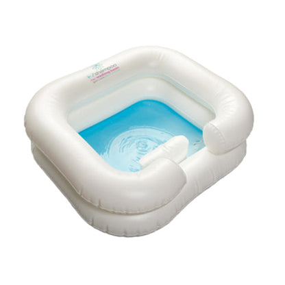 Inflatable Hair Washing Basin for Bedridden - Portable Shampoo Bowl with Drain Hose