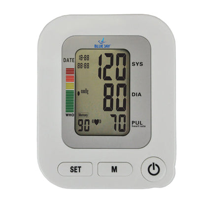 Automatic Blood Pressure Monitor with Extra Large Cuff, 4 AA Batteries, Wide Arm Fit