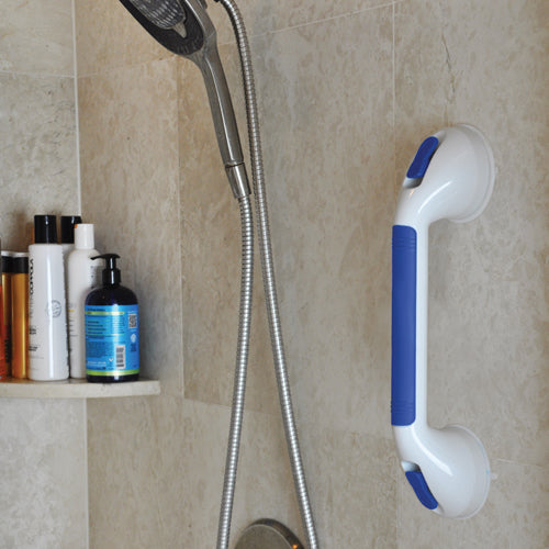 16-Inch Suction Grab Bar for Shower & Bath - Non-Adjustable Balance Assist