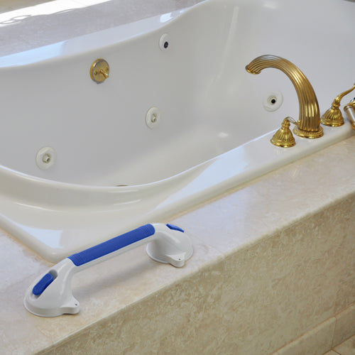 16-Inch Suction Grab Bar for Shower & Bath - Non-Adjustable Balance Assist