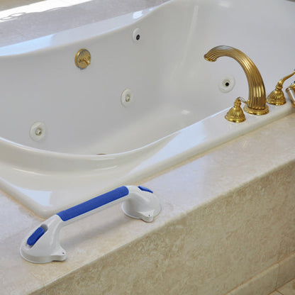 16-Inch Suction Grab Bar for Shower & Bath - Non-Adjustable Balance Assist