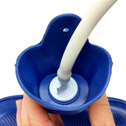 2 Quart Hot Water Bottle Enema and Douche Kit - Blue Jay Rubber System for Pain Relief & Cleansing