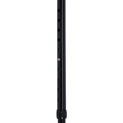 Blue Jay Soft Foam Offset Handle Cane, Black, Adjustable Aluminum Walking Cane with Wrist Strap