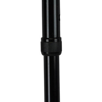 Blue Jay Soft Foam Offset Handle Cane, Black, Adjustable Aluminum Walking Cane with Wrist Strap