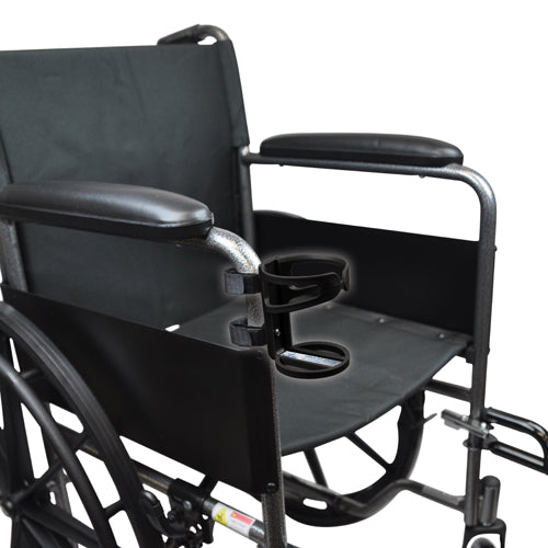 Hold My Drink Universal Cup Holder for Rollators, Wheelchairs, Walkers - BlueJay Brand