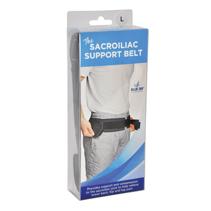 Blue Jay Sacroiliac SI Joint Support Belt - Black, X-Large (46-52 inch) - Hip Pain Relief