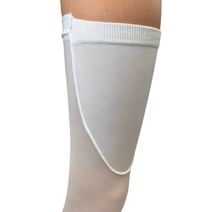 Anti-Embolism Stockings Medium/Long 15-20 mmHg Thigh High Inspection Toe, White