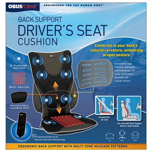 Driver Seat  Massaging Cushion with Heat ObusForme