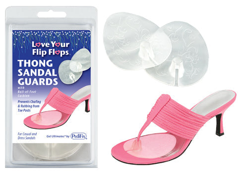 Visco-GEL Thong Sandal Guards with Ball of Foot Cushion for Blister Prevention - Universal Size