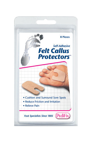 Felt Callus Protectors (Pk/8) - Cushions & Relieves Foot Pressure & Irritation
