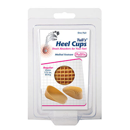 Tuli's Regular Heel Cups for Heel Pain Relief - 1 Pair