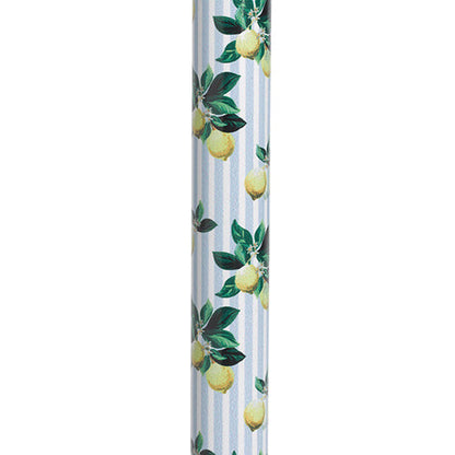Comfort Grip Aluminum Cane - Lemons Fashion Color, 30"-39" Adjustable Height, 300 lbs Capacity