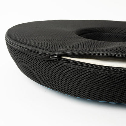Circular Gel Seat Cushion - Tailbone Support, Cooling Memory Foam for Home, Office, Travel