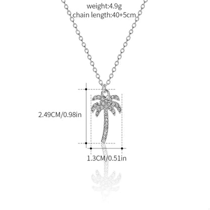 Palm Tree Pendant Necklace