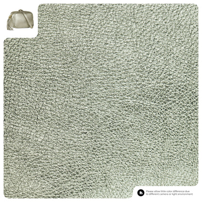 Metallic Calf Leather Crossbody Bag