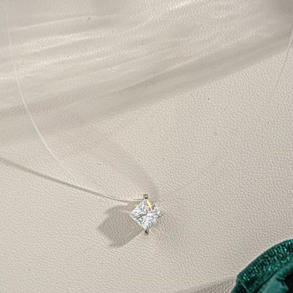 1 Carat Moissanite 925 Sterling Silver Pendant Necklace
