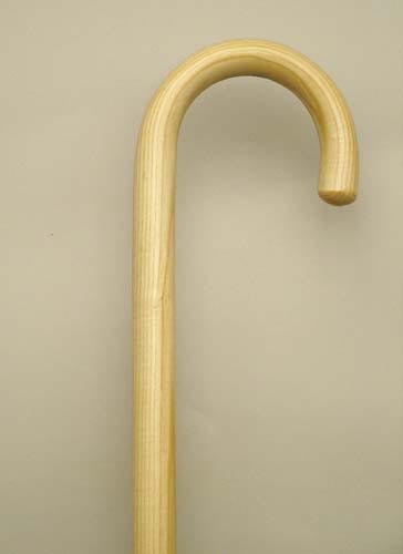 Natural Hardwood Walking Cane - 7/8 x 36 Inch - 300 lb Capacity