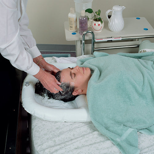 Inflatable Shampoo Basin for Bedridden Individuals - Portable Hair Washing Aid