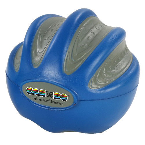 CanDo Digi-Squeeze Hand Exerciser - Medium Firm Blue - Finger & Grip Strength Trainer