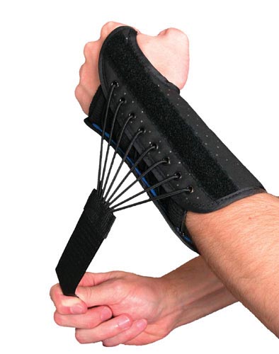 Wrist Splint for Carpal Tunnel - Right Hand, Large - Bungee Closure & Metal Support