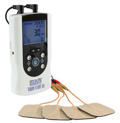 InTENSity Twin Stim III TENS and EMS Unit - 105mA Digital Electrotherapy Device