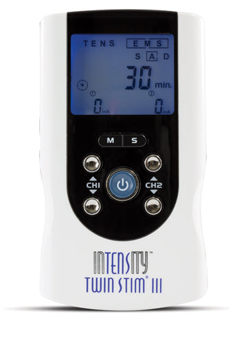 InTENSity Twin Stim III TENS and EMS Unit - 105mA Digital Electrotherapy Device